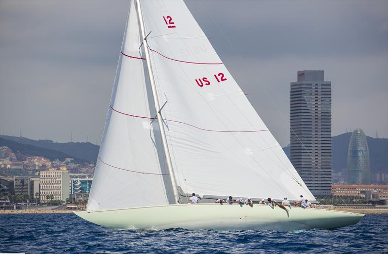 Nyala in the Puig 12 Metre World Championship in Barcelona photo copyright Martinez Studio / Puig taken at Real Club Nautico de Barcelona and featuring the 12m class
