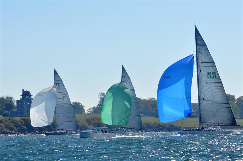 12 Metres in a final 'bragging rights' pursuit race at the the 12 Metre North American Championships - photo © SallyAnne Santos / Windlass Creative