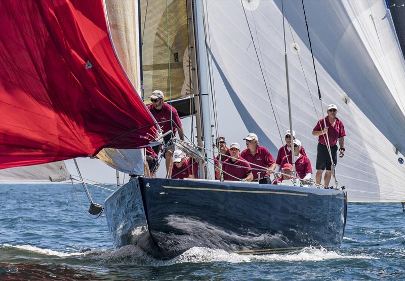 The 12 Metre Defender wins the Queen's Cup at the New York Yacht Club photo copyright Steve Cloutier taken at New York Yacht Club and featuring the 12m class