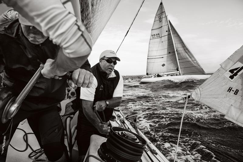 Action aboard Victory '83 at last year's 12 Metre North American Championship photo copyright Richard Schultz taken at Ida Lewis Yacht Club and featuring the 12m class