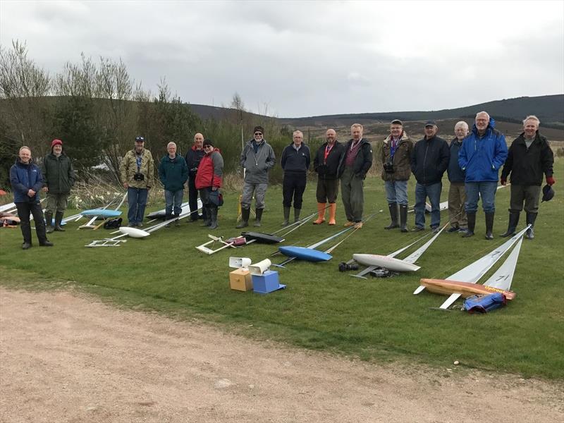Model Yacht Race Training at Knockburn photo copyright John Owens taken at  and featuring the One Metre class