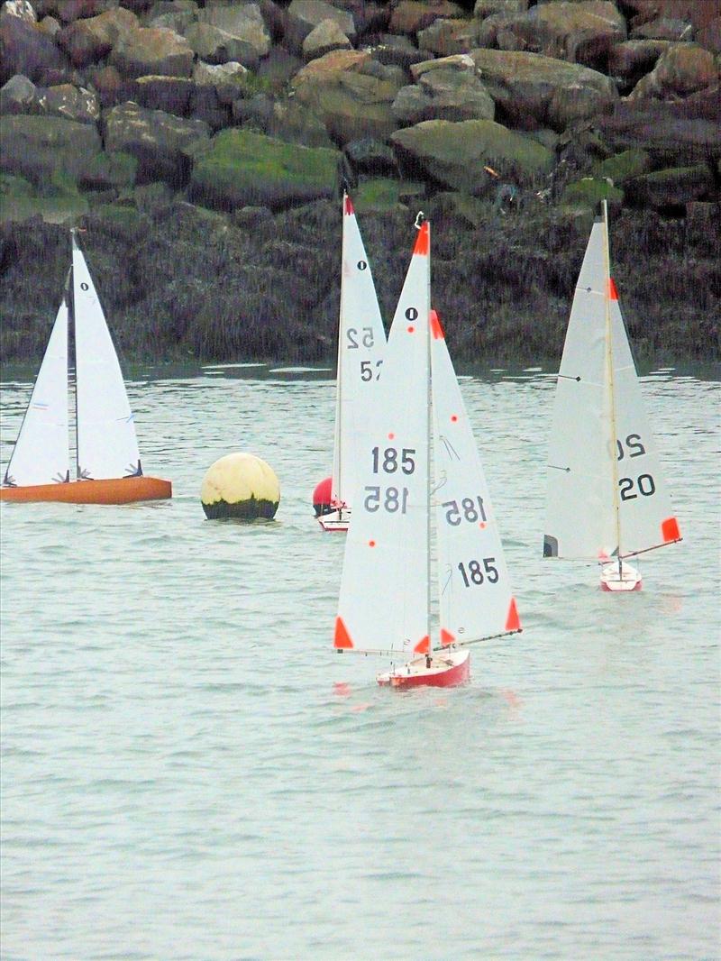 Race 7 of the Early Bird Regatta - Brian O'Neill's Swallow rounds the leeward mark in the lead photo copyright Bill Scott taken at Howth Yacht Club and featuring the One Metre class