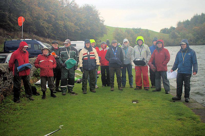 A damp start for the MYA Scottish District IOM Travellers 3 at Kinghorn Loch photo copyright Malcolm Durie taken at Kinghorn Sailing Club and featuring the One Metre class