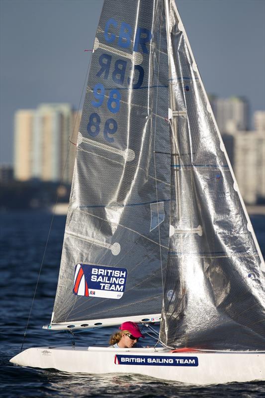 Megan Pascoe in the 2.4mR class at ISAF Sailing World Cup Hyeres photo copyright Richard Langdon / British Sailing Team taken at COYCH Hyeres and featuring the 2.4m class