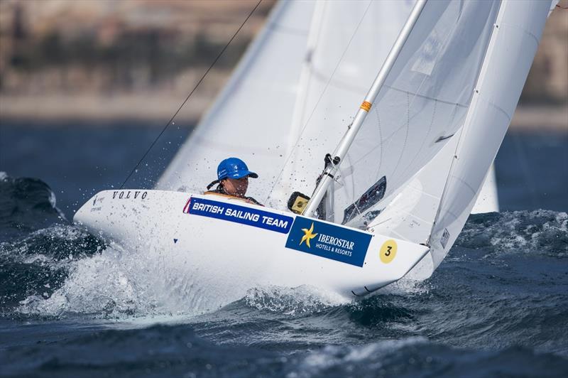 2.4mR sailor Helena Lucas on day 4 of the Trofeo Princesa Sofía IBEROSTAR photo copyright Pedro Martinez / Sailing Energy / Sofia taken at Club Nàutic S'Arenal and featuring the 2.4m class