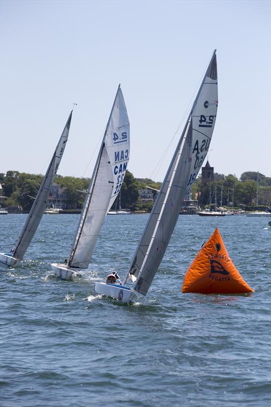 2016 C. Thomas Clagett, Jr. Regatta day 1 photo copyright Billy Black taken at Sail Newport and featuring the 2.4m class