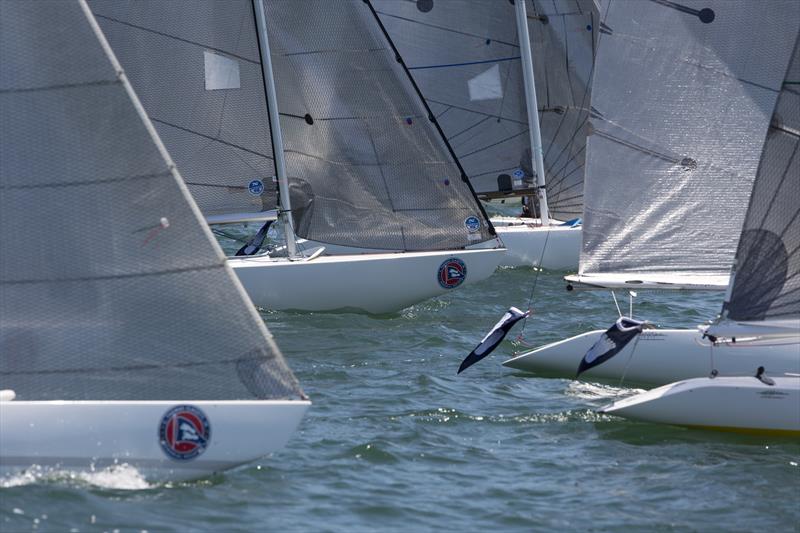 2.4mR's on the final day of the 2016 C. Thomas Clagett, Jr. Regatta photo copyright Billy Black taken at Sail Newport and featuring the 2.4m class