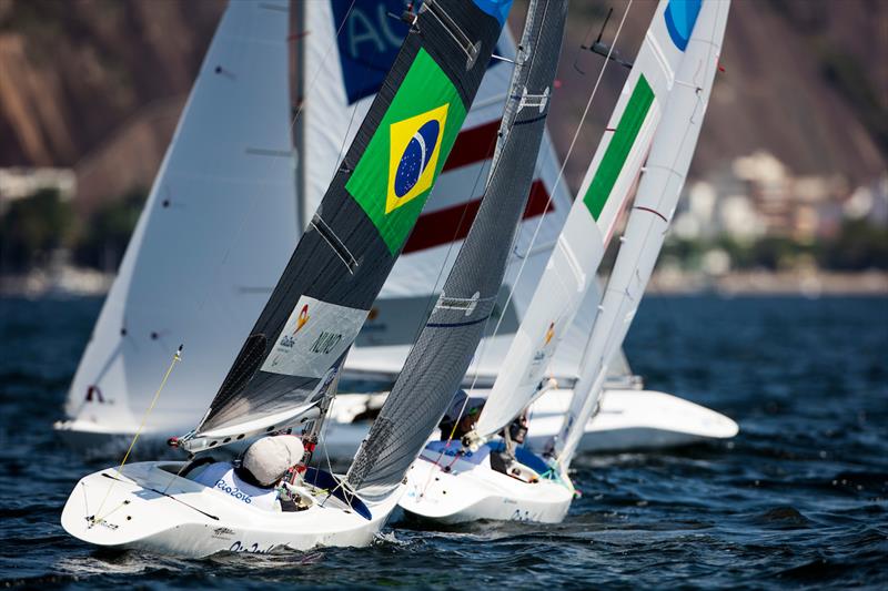 Brazilian 2.4m on day 2 of the Rio 2016 Paralympic Sailing Competition photo copyright Richard Langdon / Ocean Images taken at  and featuring the 2.4m class