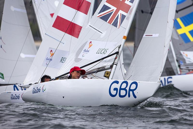 Helena Lucas (GBR) at the Rio 2016 Paralympic Sailing Competition photo copyright Richard Langdon / Ocean Images taken at  and featuring the 2.4m class