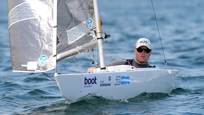 Matt Bugg of Australia in the 24 Norlin OD photo copyright Otto Kasch / okpress taken at Kieler Yacht Club and featuring the 2.4m class