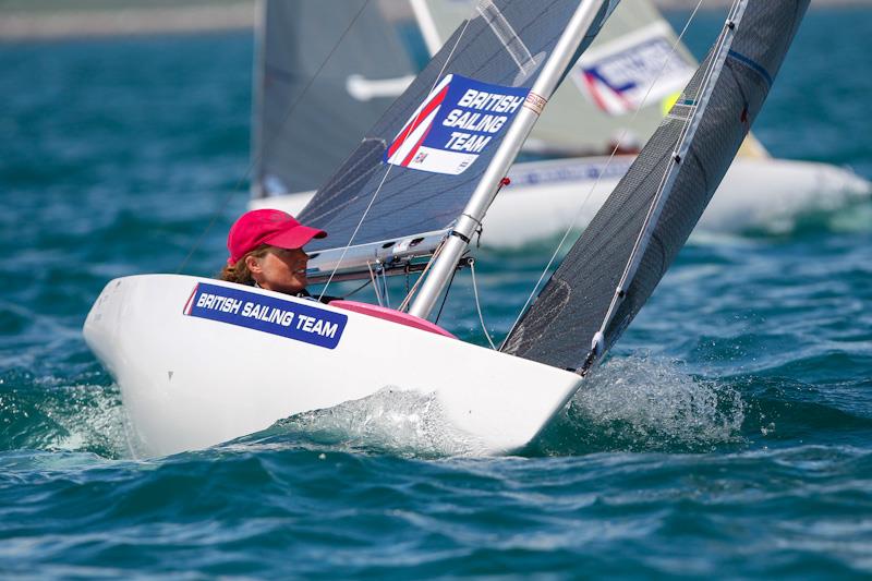 Megan Pascoe racing on day 3 of the Sail for Gold Regatta photo copyright Paul Wyeth / RYA taken at Weymouth & Portland Sailing Academy and featuring the 2.4m class