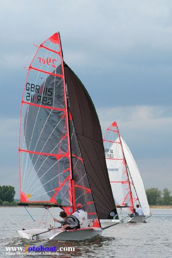 56 boats for the NSSA Championships at Farmoor Reservoir