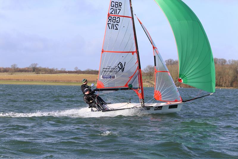 John Merricks Tiger Trophy Pursuit Race at Rutland Water photo copyright Martin Hollingshead taken at Rutland Sailing Club and featuring the 29er class