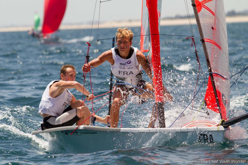 Medal races in the ISAF Youth Sailing World Championship photo copyright Neuza Aires Pereira / ISAF taken at  and featuring the 29er class