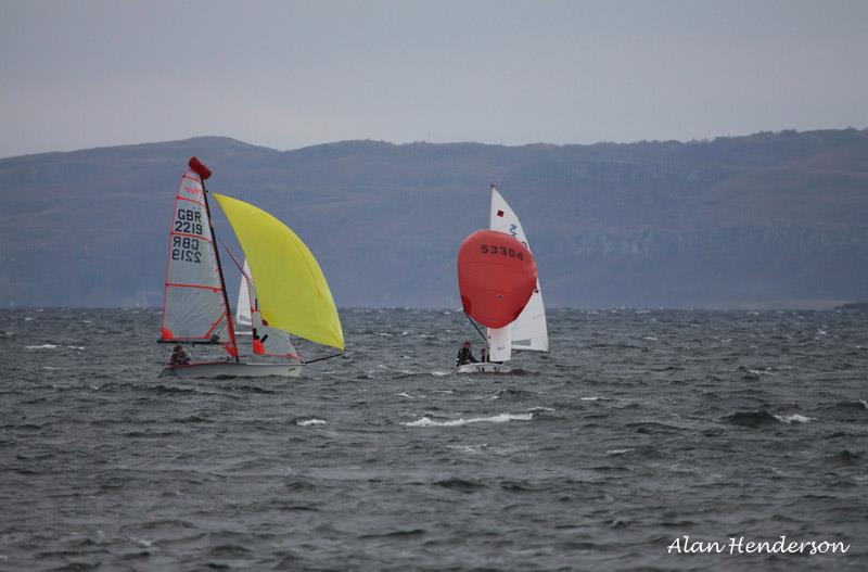 Largs New Year Races photo copyright Alan Henderson taken at Largs Sailing Club and featuring the 29er class