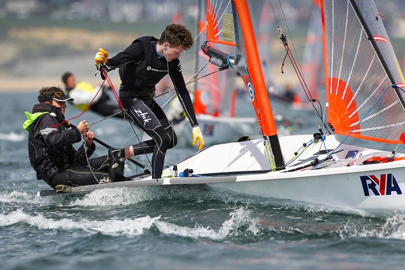 Dan Venables and Patrick Keech at the 2014 RYA Youth National Championships photo copyright Paul Wyeth / RYA taken at Weymouth & Portland Sailing Academy and featuring the 29er class