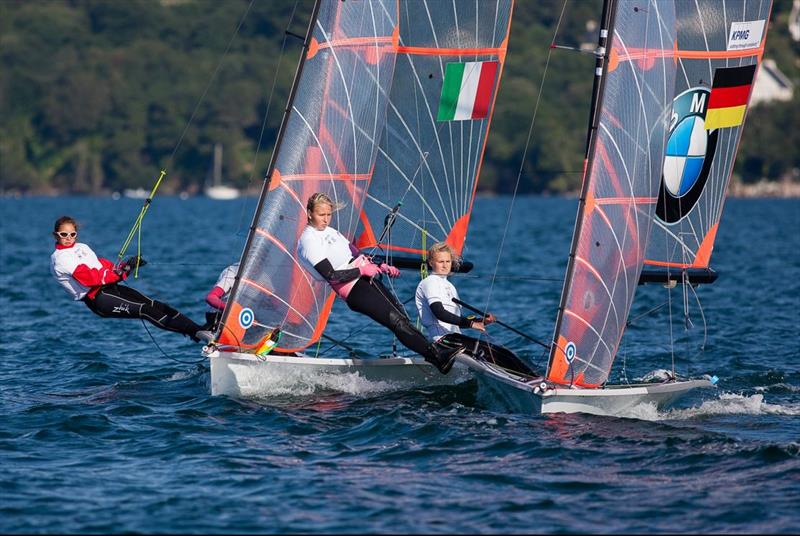 EUROSAF Youth CHampionships 2015 day 3 at Brest photo copyright Christian Chardon / Eurosaf Youth taken at  and featuring the 29er class