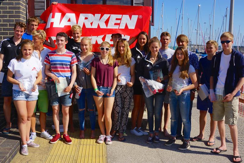 Harken 29er Grand Prix at Poole prize winners photo copyright Paul Hammett taken at Poole Yacht Club and featuring the 29er class