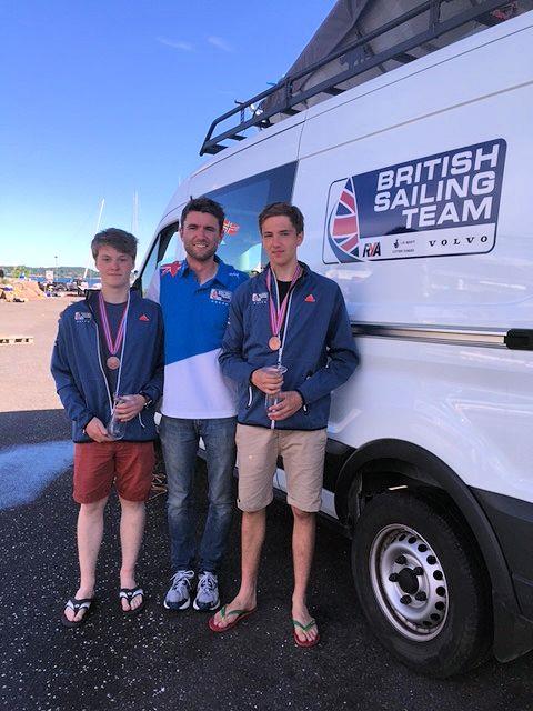 Huw Edwards and Josh Dawson. Image:  photo copyright Viv Nanopoulou / RYA taken at  and featuring the 29er class