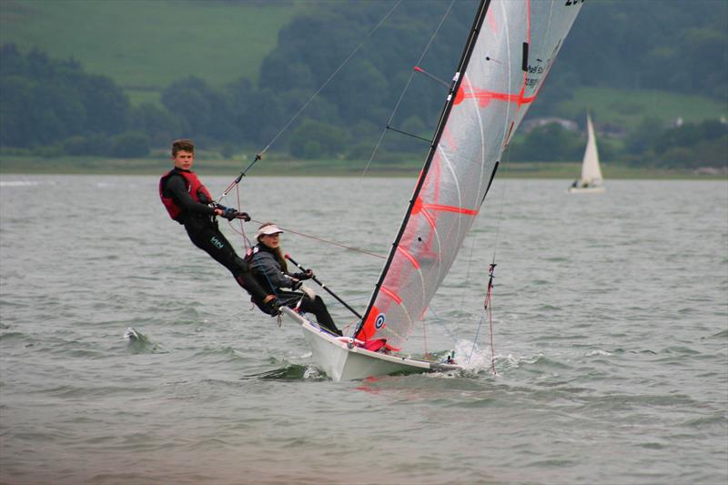 Ben Ibbotson and Hannah Scott at Solway YC 60th Anniversary Cadet Week photo copyright Imo Holland taken at Solway Yacht Club and featuring the 29er class
