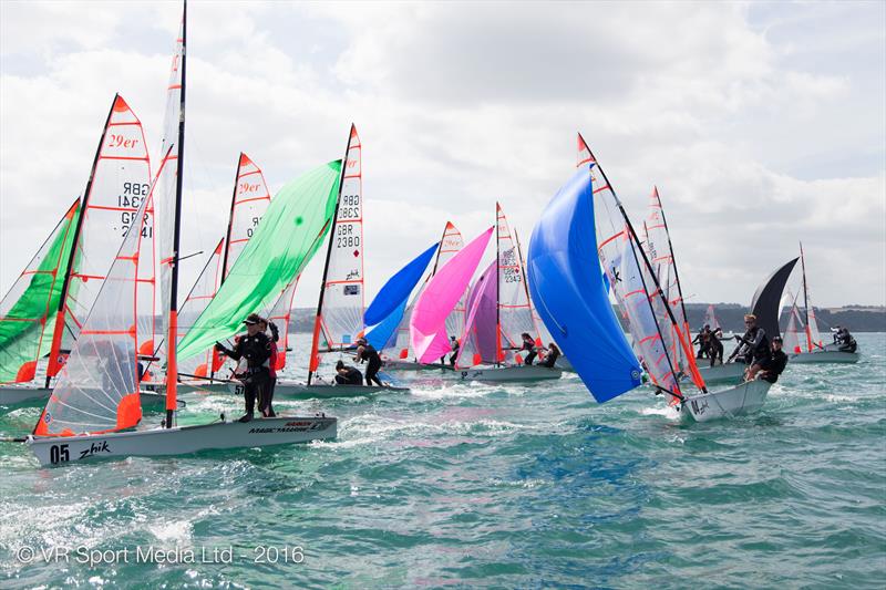 Zhik 29er UK Nationals at Torbay day 3 photo copyright VR Sport Media taken at Royal Torbay Yacht Club and featuring the 29er class