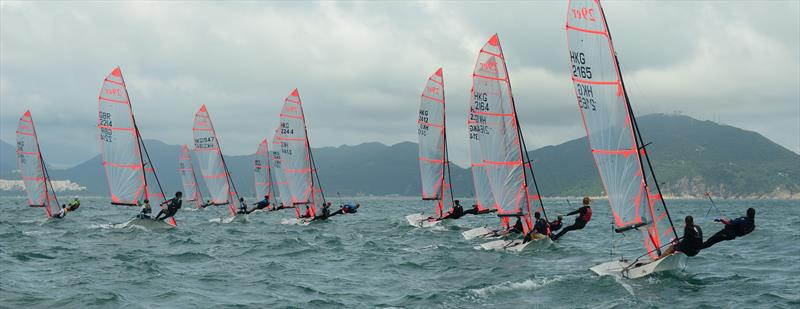 29er start at the HKSF Youth Championships - photo © Hong Kong Sailing Federation
