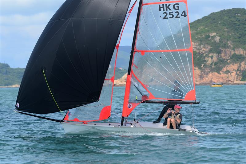 Calum Gregor & Russell Alysworth, winners of the 29er class at the HKSF Youth Championships photo copyright Hong Kong Sailing Federation taken at Royal Hong Kong Yacht Club and featuring the 29er class