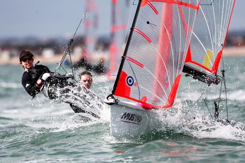 Girls 29er Gold for Bella Fellows & Anna Sturrock at the RYA Youth Nationals - photo © Paul Wyeth / RYA