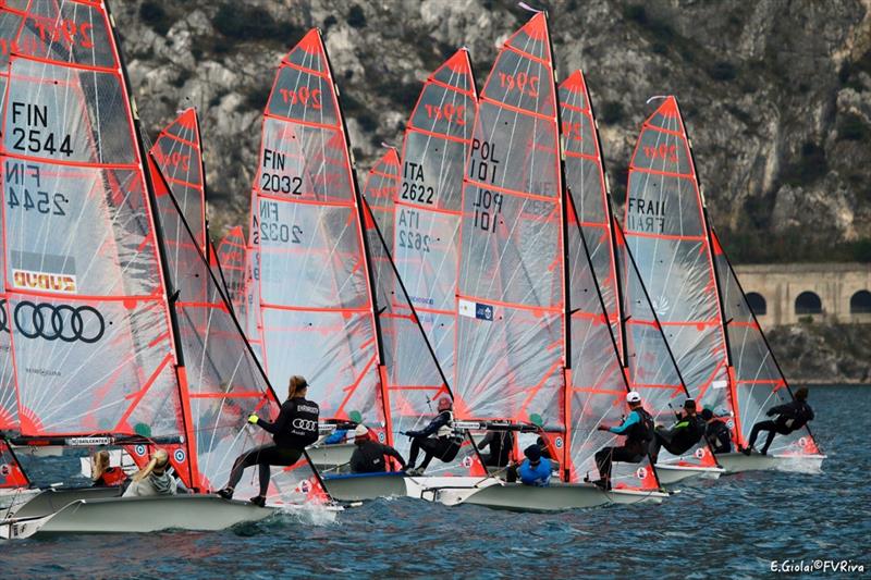 29er Eurocup at Lake Garda photo copyright Elena Giolai taken at Vela Garda Trentino and featuring the 29er class