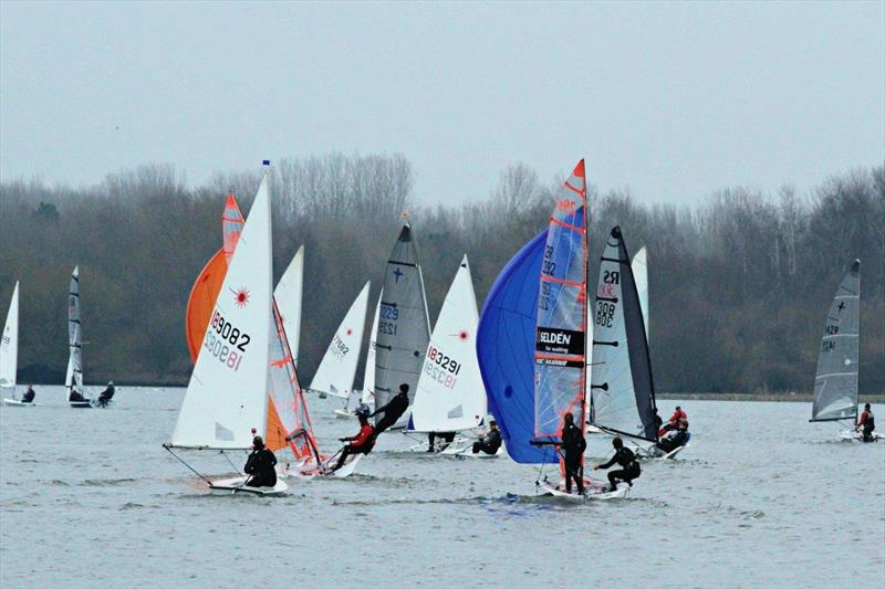 Leigh & Lowton Tipsy Icicle Series Week 2 photo copyright Tim Yeates taken at Leigh & Lowton Sailing Club and featuring the 29er class