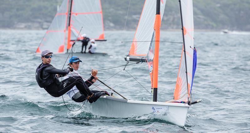 Twomey and Cooley at Sail Sydney 2017 photo copyright Robin Evans taken at Woollahra Sailing Club and featuring the 29er class