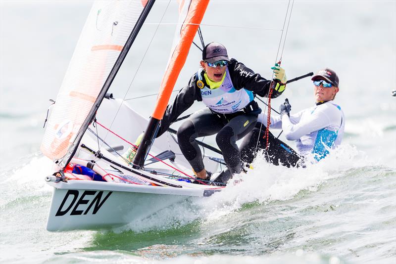 Allianz Youth World Sailing Championships day 4 photo copyright Sailing Energy / World Sailing taken at  and featuring the 29er class