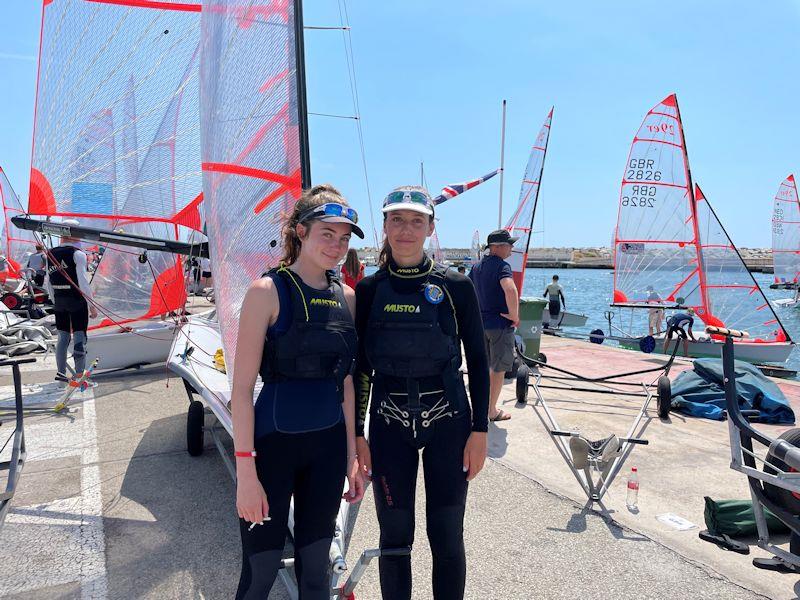 Ella Lightbody and Felicity Brellisford win first ladies at the 29er UK National Championships photo copyright Phil Lightbody taken at Royal Torbay Yacht Club and featuring the 29er class