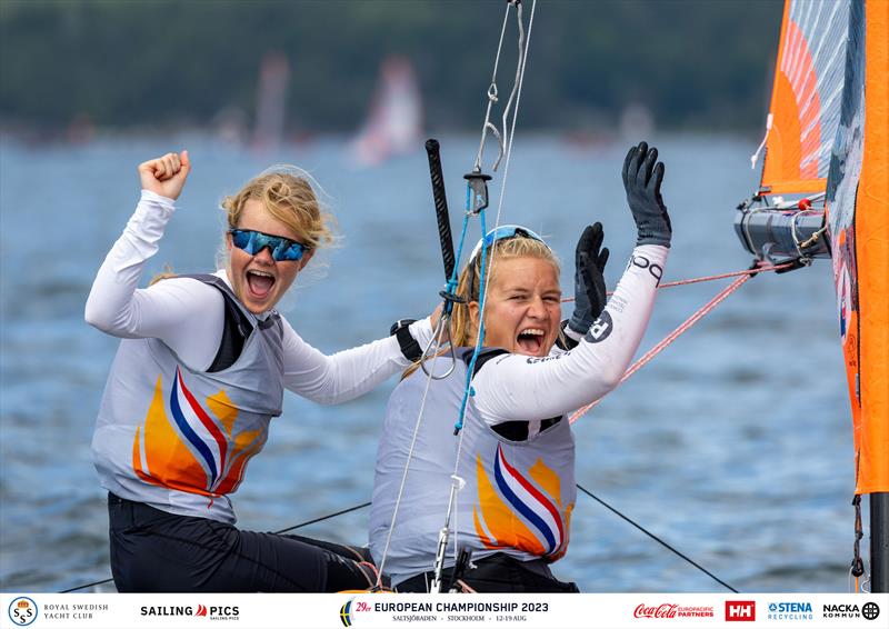 29er European Championship 2023 Day 3 photo copyright Sailing.Pics / Kristian Joos taken at Royal Swedish Yacht Club and featuring the 29er class