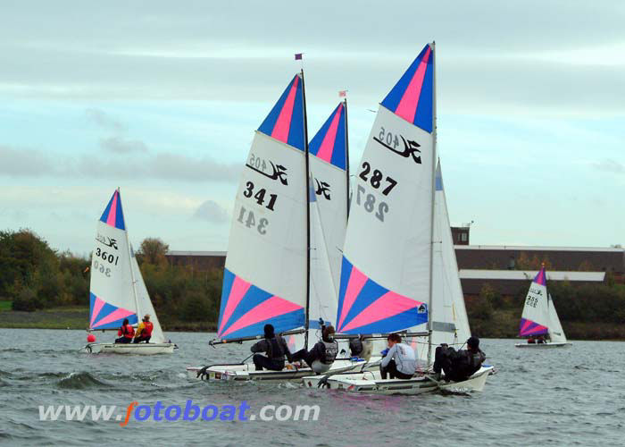 The 405 class enjoy their End of Season Championships at Staunton Harold photo copyright Mike Shaw / www.fotoboat.com taken at Staunton Harold Sailing Club and featuring the 405 class