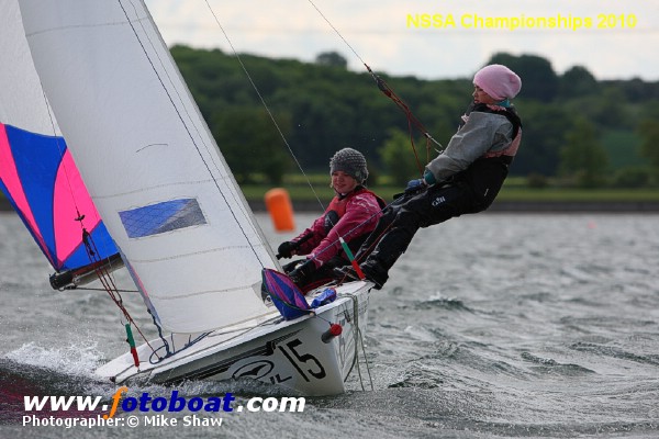 NSSA Championships 2010 at Farmoor Reservoir photo copyright Mike Shaw / www.fotoboat.com taken at Oxford Sailing Club and featuring the 405 class