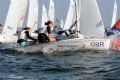 Hannah Mitchell and Joanna Freeman in action at the Volvo Youth Sailing ISAF Worlds
