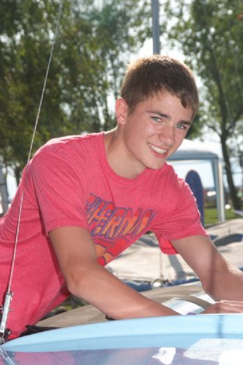 Callum Airlie back at the 420 Worlds after lighting the Olympic Cauldron