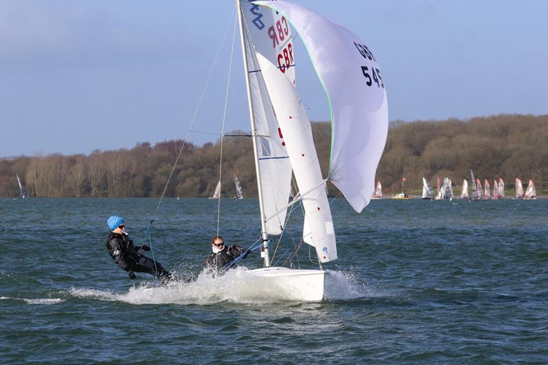 John Merricks Tiger Trophy Pursuit Race at Rutland Water photo copyright Martin Hollingshead taken at Rutland Sailing Club and featuring the 420 class