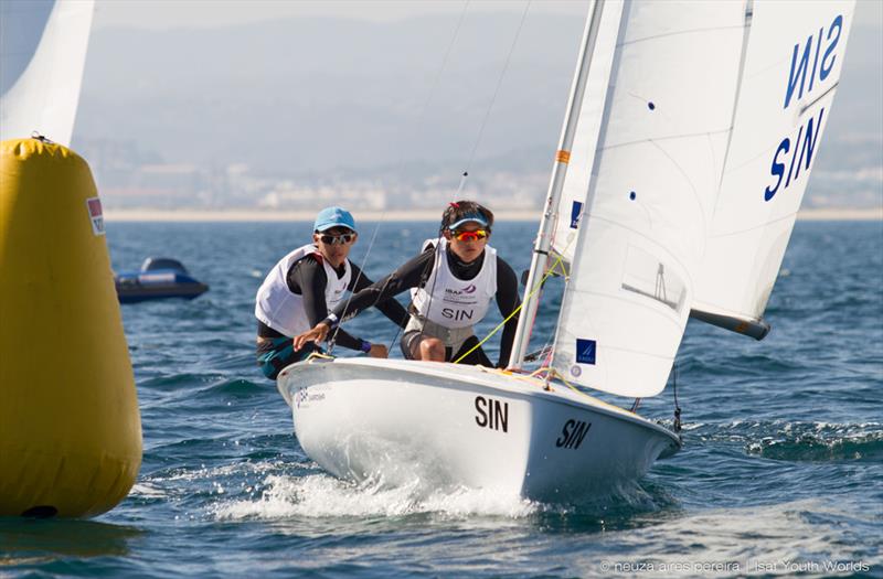 Medal races in the ISAF Youth Sailing World Championship photo copyright Neuza Aires Pereira / ISAF taken at  and featuring the 420 class