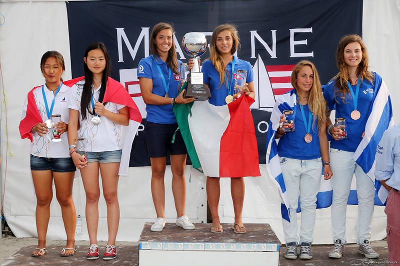 420 World Championships Ladies Medallists photo copyright Christian Beeck taken at Lübecker Yacht Club and featuring the 420 class
