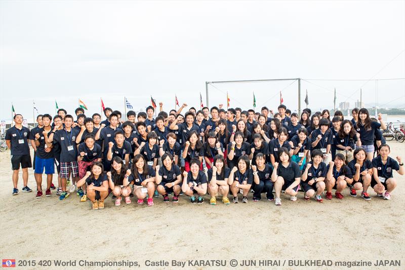 The Japanese team ahead of the 420 World Championships 2015 photo copyright Jun Hirai / BULKHEAD Magazine taken at  and featuring the 420 class