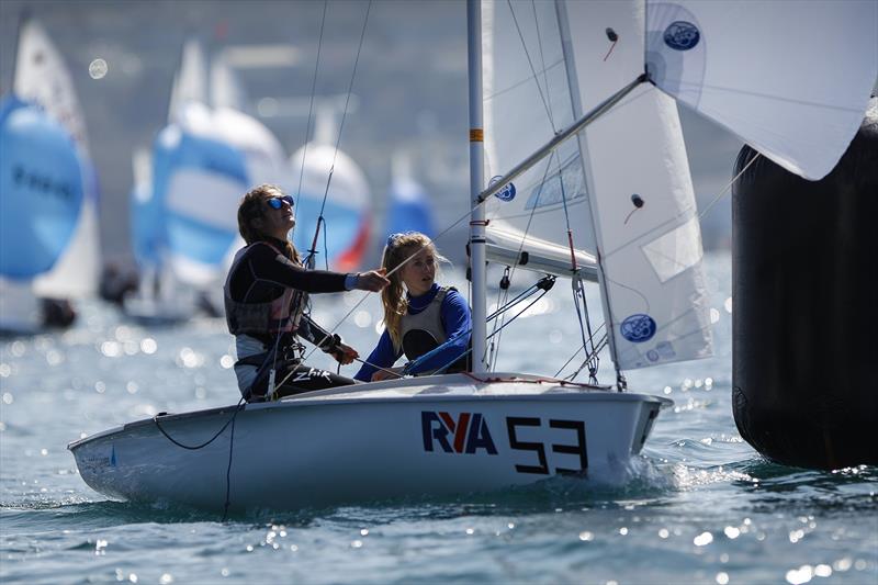 Jenny Cropley and Emma Baker photo copyright Paul Wyeth / RYA taken at Weymouth & Portland Sailing Academy and featuring the 420 class