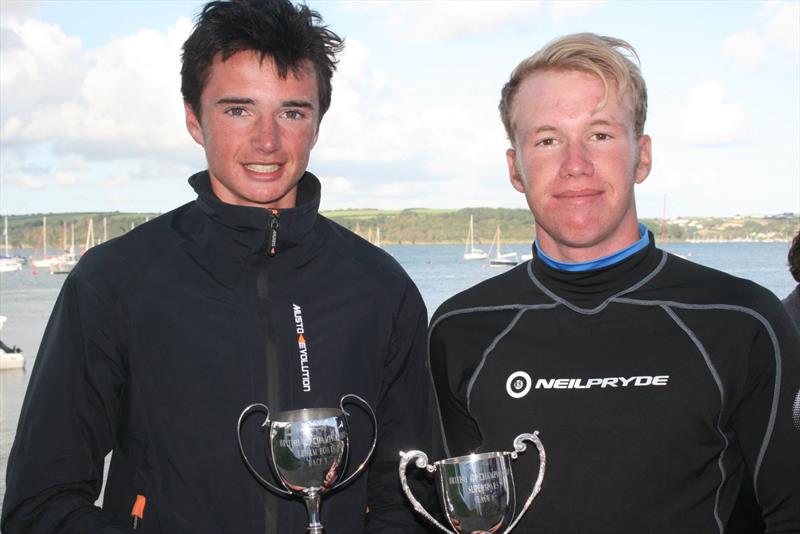 Max Clapp and Ross Banham win the 420 Nationals at Restronguet photo copyright Andy Shorrock taken at Restronguet Sailing Club and featuring the 420 class