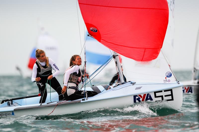 Jenny Cropley and Emma Baker are off to the Youth Worlds in Malaysia - photo © Paul Wyeth / RYA