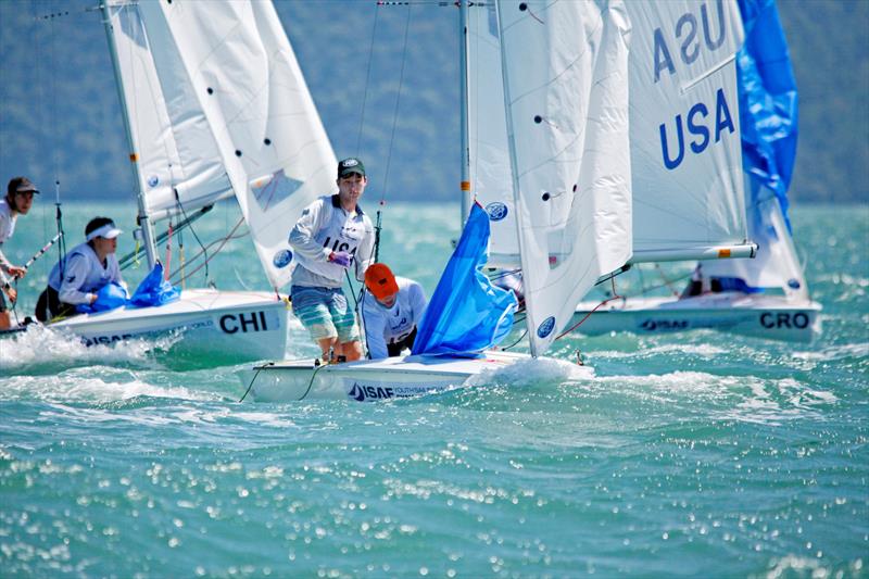 Will Logue and Bram Brakman at the Youth Worlds in Langkawi photo copyright Christophe Launay taken at  and featuring the 420 class