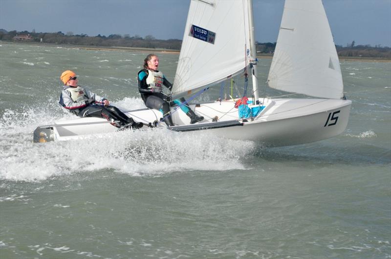 Vita Heathcote and Millie Boyle going for a blast on day 6 of the Lymington Town SC Perisher Series - photo © Nigel Brooke