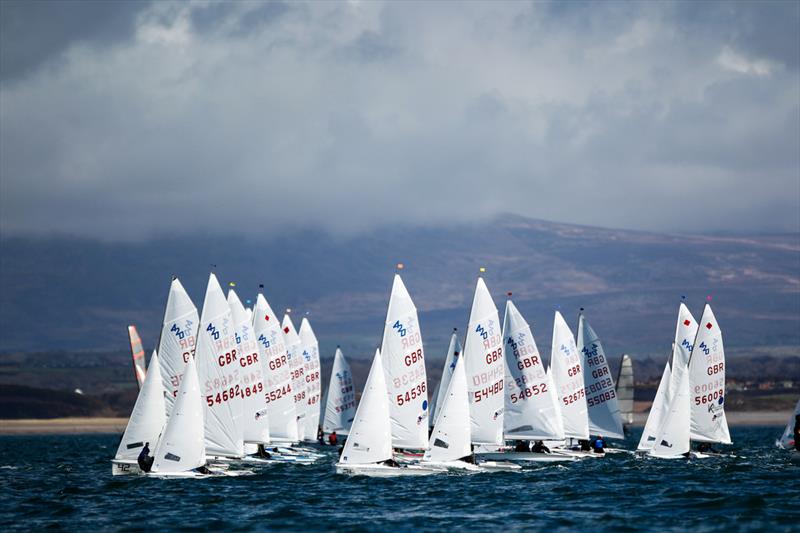 RYA Youth National Championships day 2 photo copyright Paul Wyeth / RYA taken at Plas Heli Welsh National Sailing Academy and featuring the 420 class