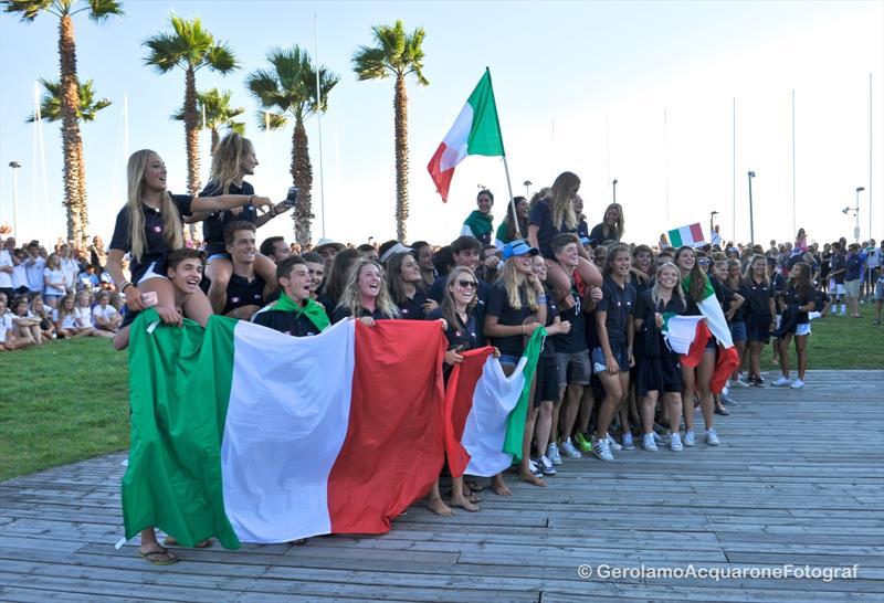 Host nation, Italy, feature the largest team at the 420 Worlds in Sanremo photo copyright Gerolamo Acquarone taken at Yacht Club Sanremo and featuring the 420 class