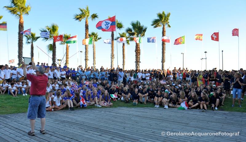 Opening Ceremony at the 420 Worlds in Sanremo photo copyright Gerolamo Acquarone taken at Yacht Club Sanremo and featuring the 420 class